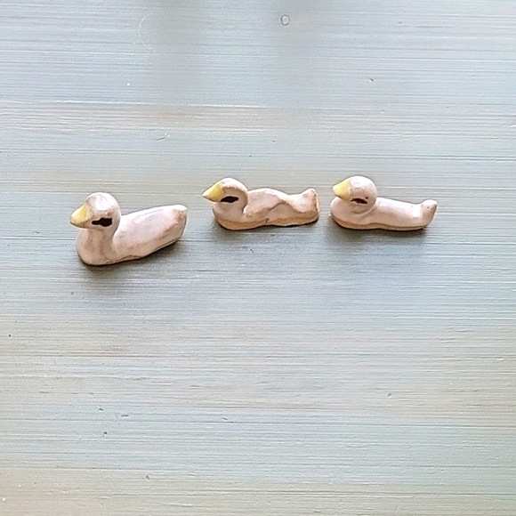 Glazed Three Pottery Ducks - Picture 2 of 4